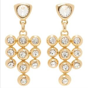 AREA  Cristal Chandelier  Earrings Color Gold